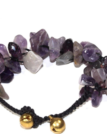 Raw Amethyst Stone Bracelet