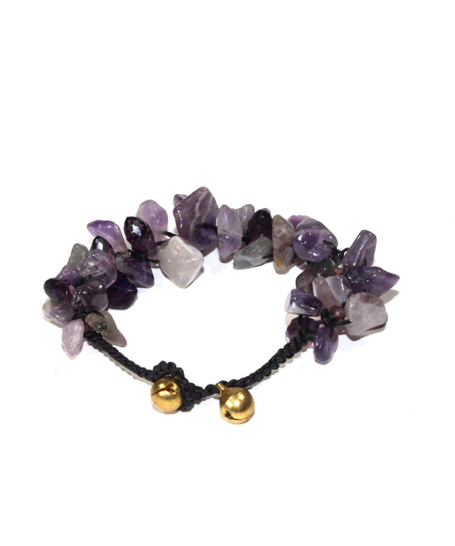 Raw Amethyst Stone Bracelet