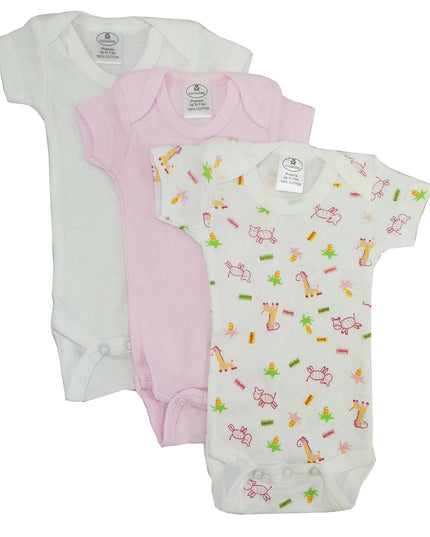 Preemie Girls Printed Short Sleeve Variety Pack