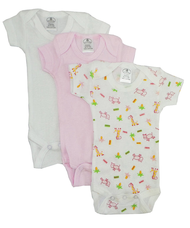 Preemie Girls Printed Short Sleeve Variety Pack