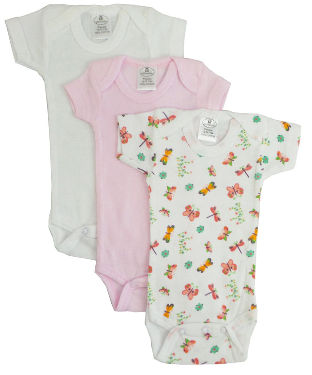 Preemie Girls Printed Short Sleeve Variety Pack