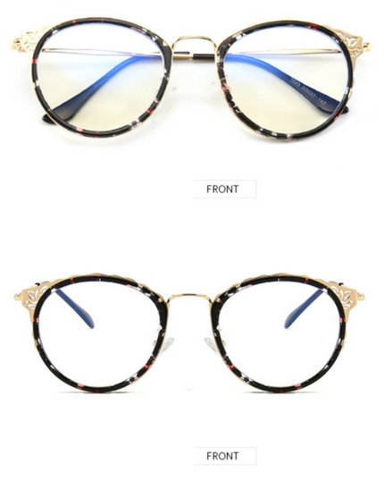 EP Anti-blue radiation glasses Korean version hollow ladies simple