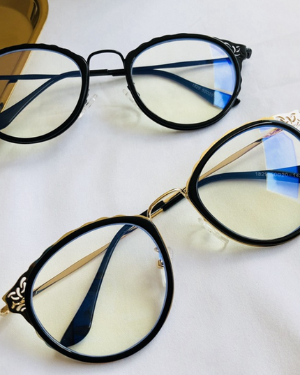 EP Anti-blue radiation glasses Korean version hollow ladies simple