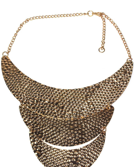 Three Tier Crescent Moons Necklace
