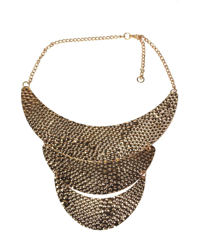 Three Tier Crescent Moons Necklace