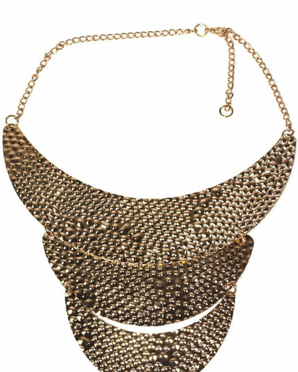 Three Tier Crescent Moons Necklace