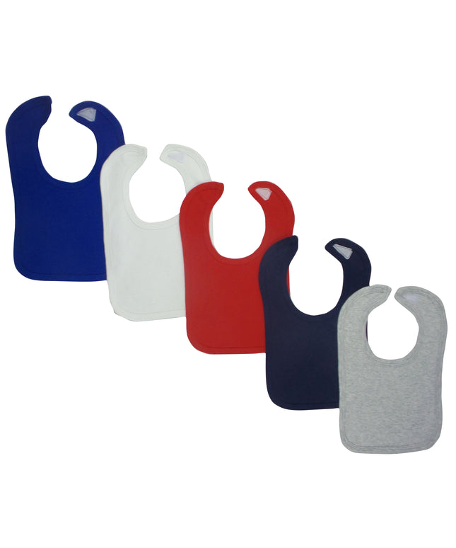 Grey Baby Bibs (Pack of 5)