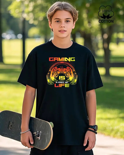 English Men Printed Short Sleeves Are Versatile