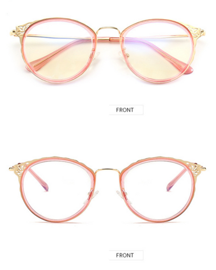 EP Anti-blue radiation glasses Korean version hollow ladies simple