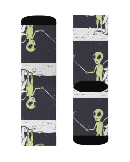 Funny Alien Selfie Socks