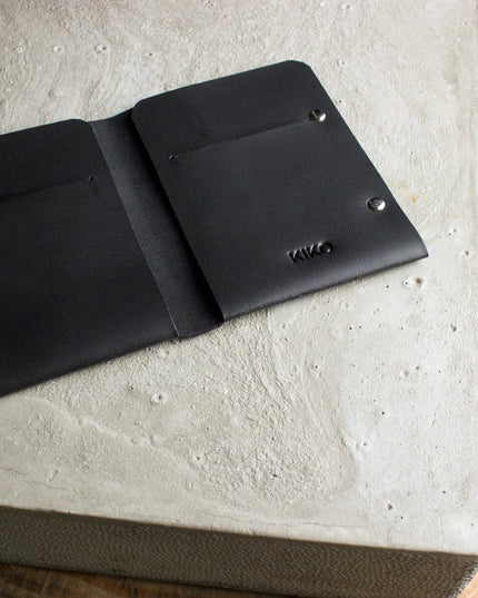 Unstitched Leather Twofold Wallet