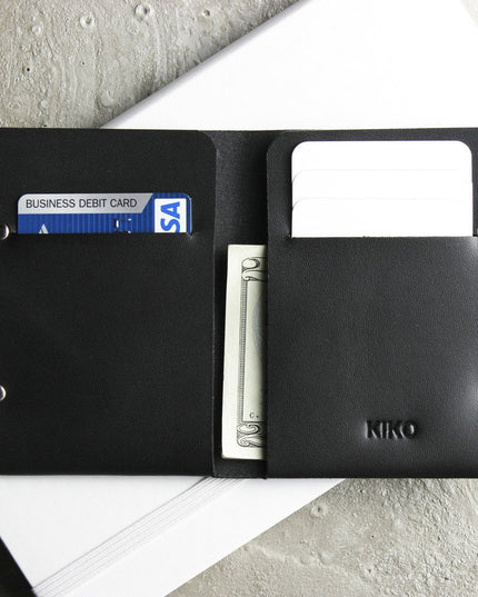 Unstitched Leather Twofold Wallet