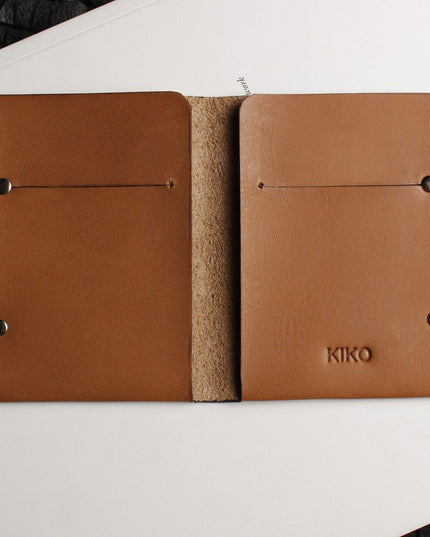 Unstitched Leather Twofold Wallet