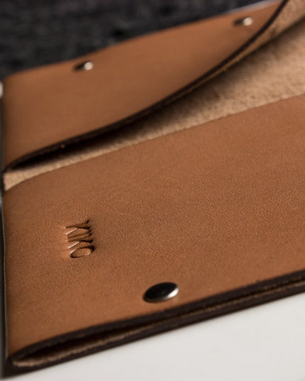 Unstitched Leather Twofold Wallet