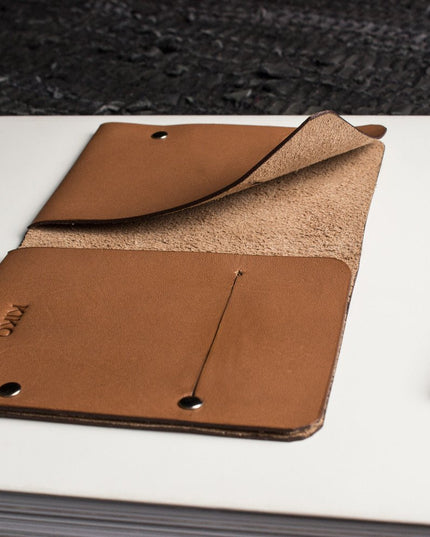 Unstitched Leather Twofold Wallet