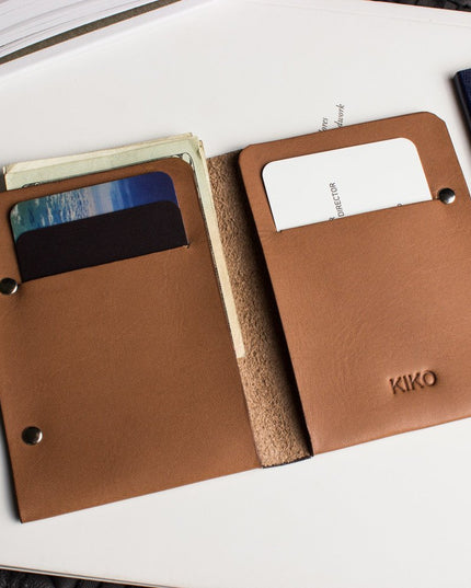 Unstitched Leather Twofold Wallet