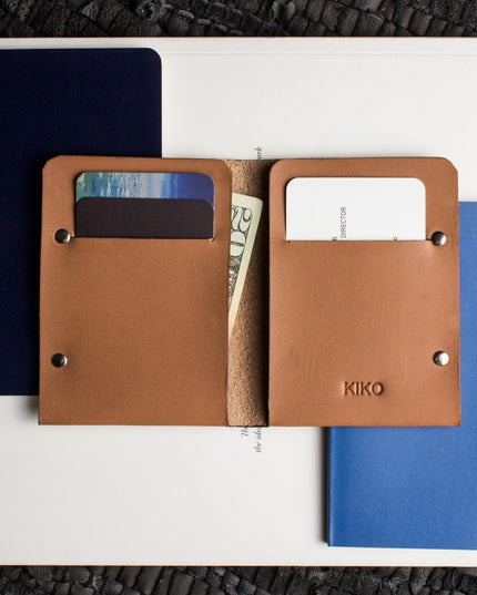 Unstitched Leather Twofold Wallet