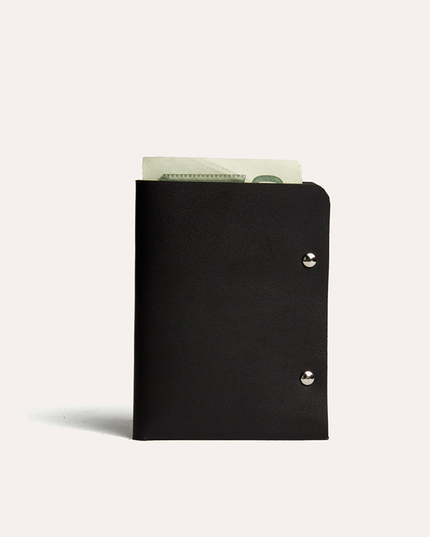 Unstitched Leather Twofold Wallet