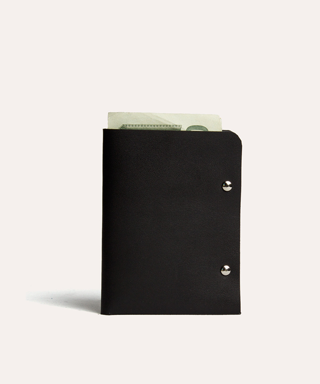 Unstitched Leather Twofold Wallet
