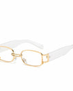 Gold frame white film
