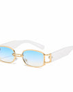 Gold frame blue film