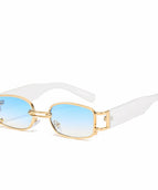 Gold frame blue film