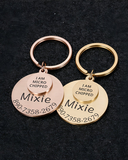 Personalized Pet ID Tag – Safe & Stylish for Dogs & Cats