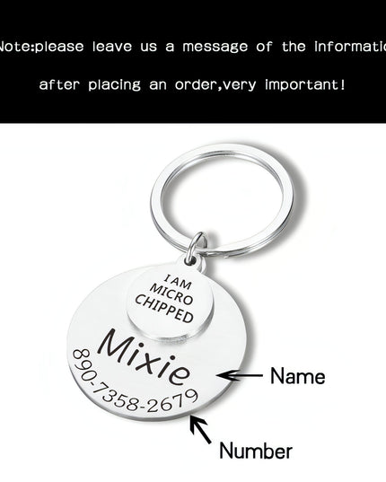 Personalized Pet ID Tag – Safe & Stylish for Dogs & Cats