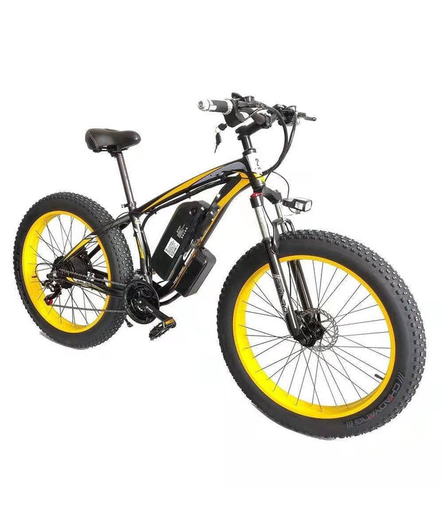 Forever™ E-Glide Snow 26 – Electric Mountain Bike (21-Speed, 350W, Fat