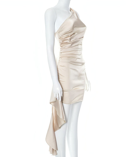 Crossbody Sleeveless Slim Fit Dress