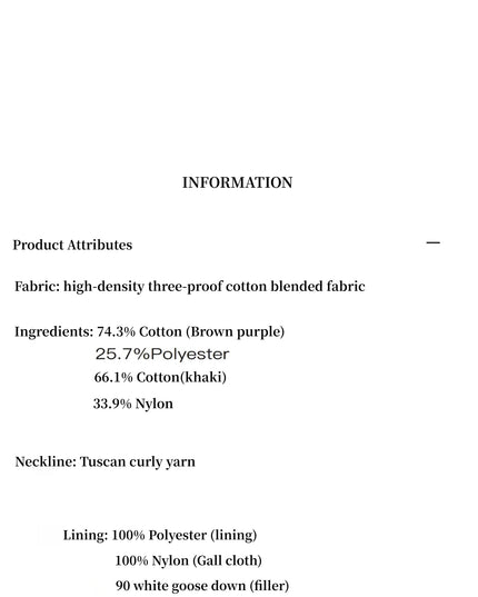"Modern Introduction" detachable toka fur collar fur coat silhouette