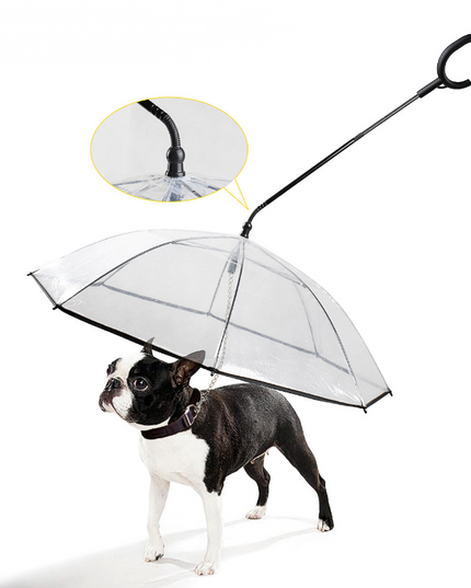 Hot Selling Transparent Pet Supplies Adjustable Pet Umbrella