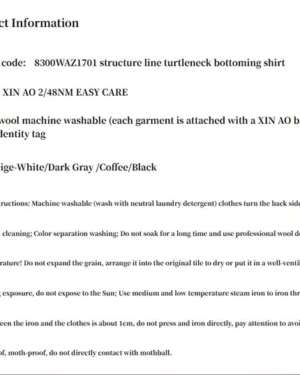 "Moonlight Essence" Machine Washable 48S Wool Pile Collar Bottoming