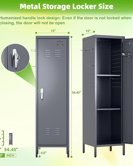 Metal Lockers For Employees With Handle,Metal Storage Locker With 2