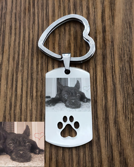 Keychain Stainless Steel Engraved