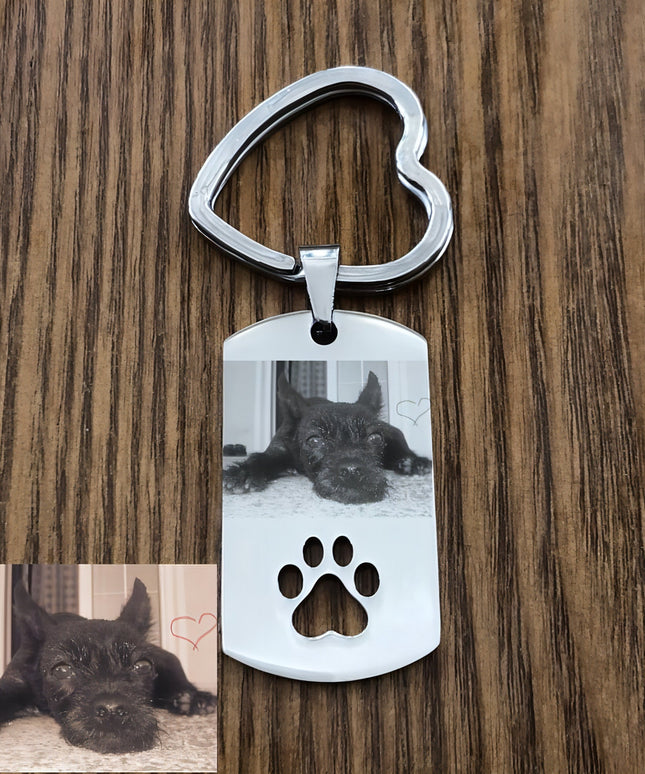 Keychain Stainless Steel Engraved