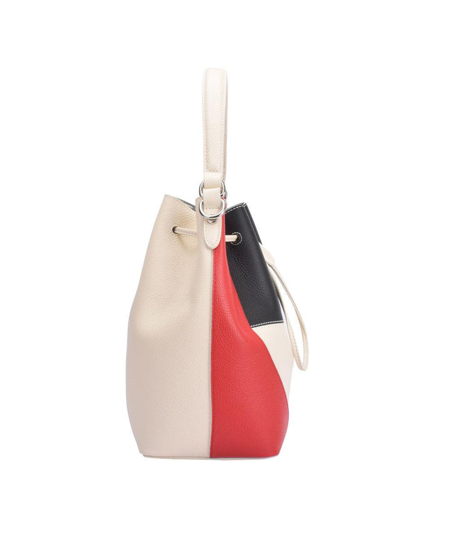 Maria Carla Woman's Fashion Luxury Leather Handbag, Smooth Leather