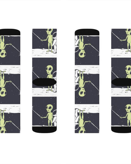 Funny Alien Selfie Socks