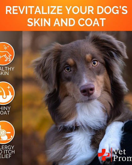Omega 3 for Dogs   Dog Skin and Coat Supplement   Fish Oil for Dogs
