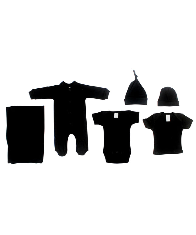 Black 6 Piece Layette Set