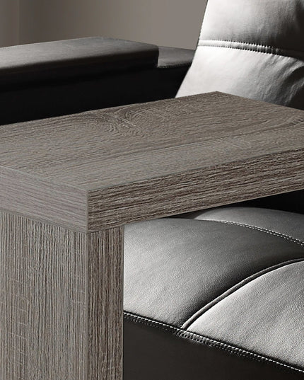 11.5" x 18" x 24" White Hollow Core Particle Board  Accent Table