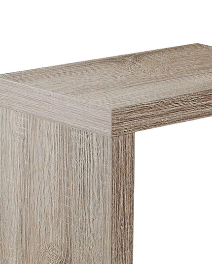 11.5" x 18" x 24" White Hollow Core Particle Board  Accent Table