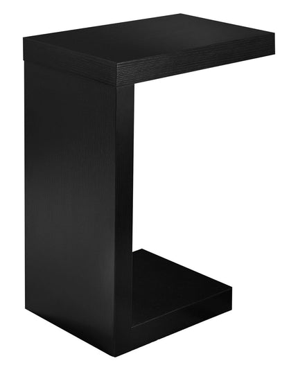 11.5" x 18" x 24" White Hollow Core Particle Board  Accent Table