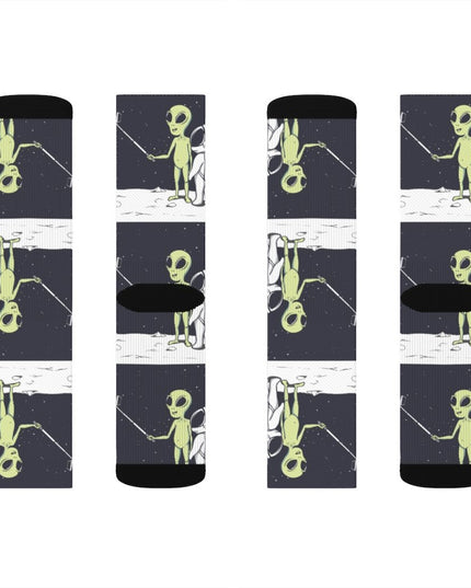 Funny Alien Selfie Socks