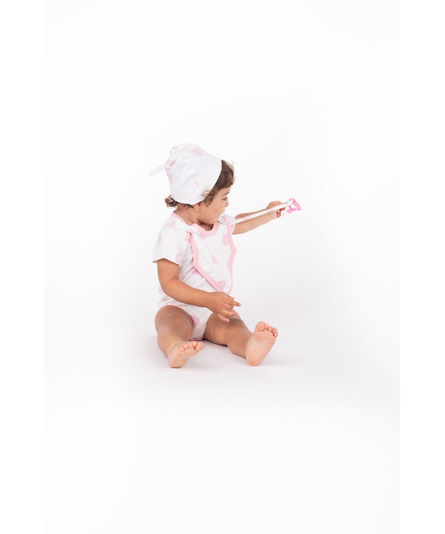 Smart Pacifier Strap - Pink Rose
