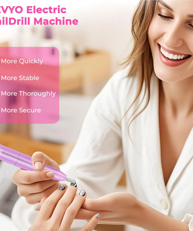 Portable Electric Nail Drill, Professional Nail File Kit For Acrylic,