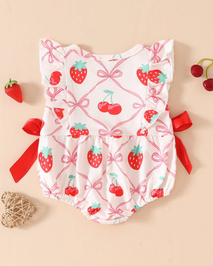FruityNest™ – Baby Summer Romper with Short Sleeves