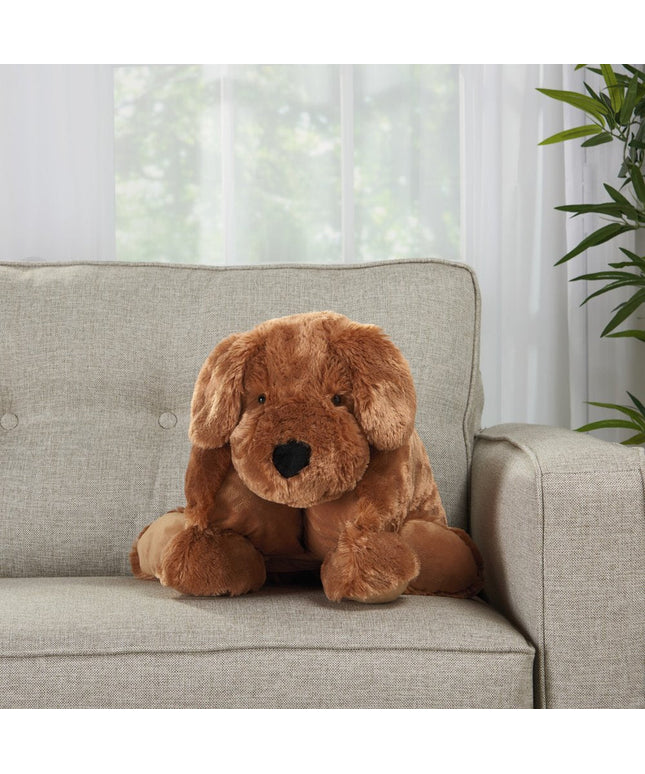 22" X 18" Brown Dog Throw Pillow