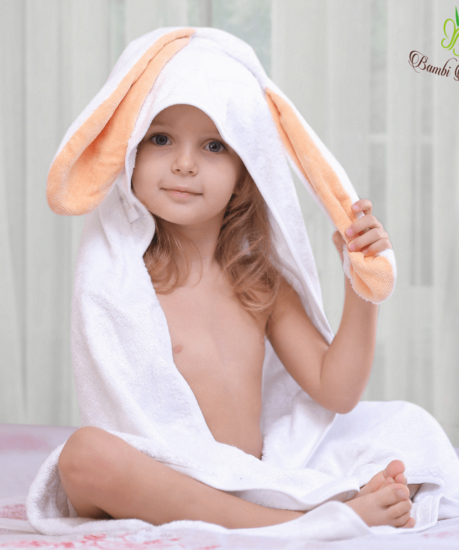Amber Bunny Hooded Towel & 2 Washcloths