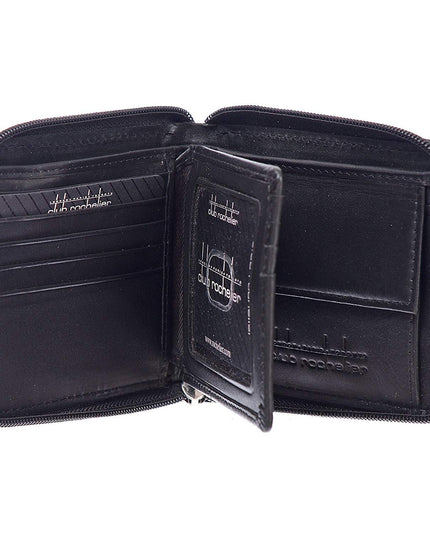 Men's Leather Zip Around Billfold Wallet